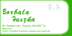 borbala huszka business card